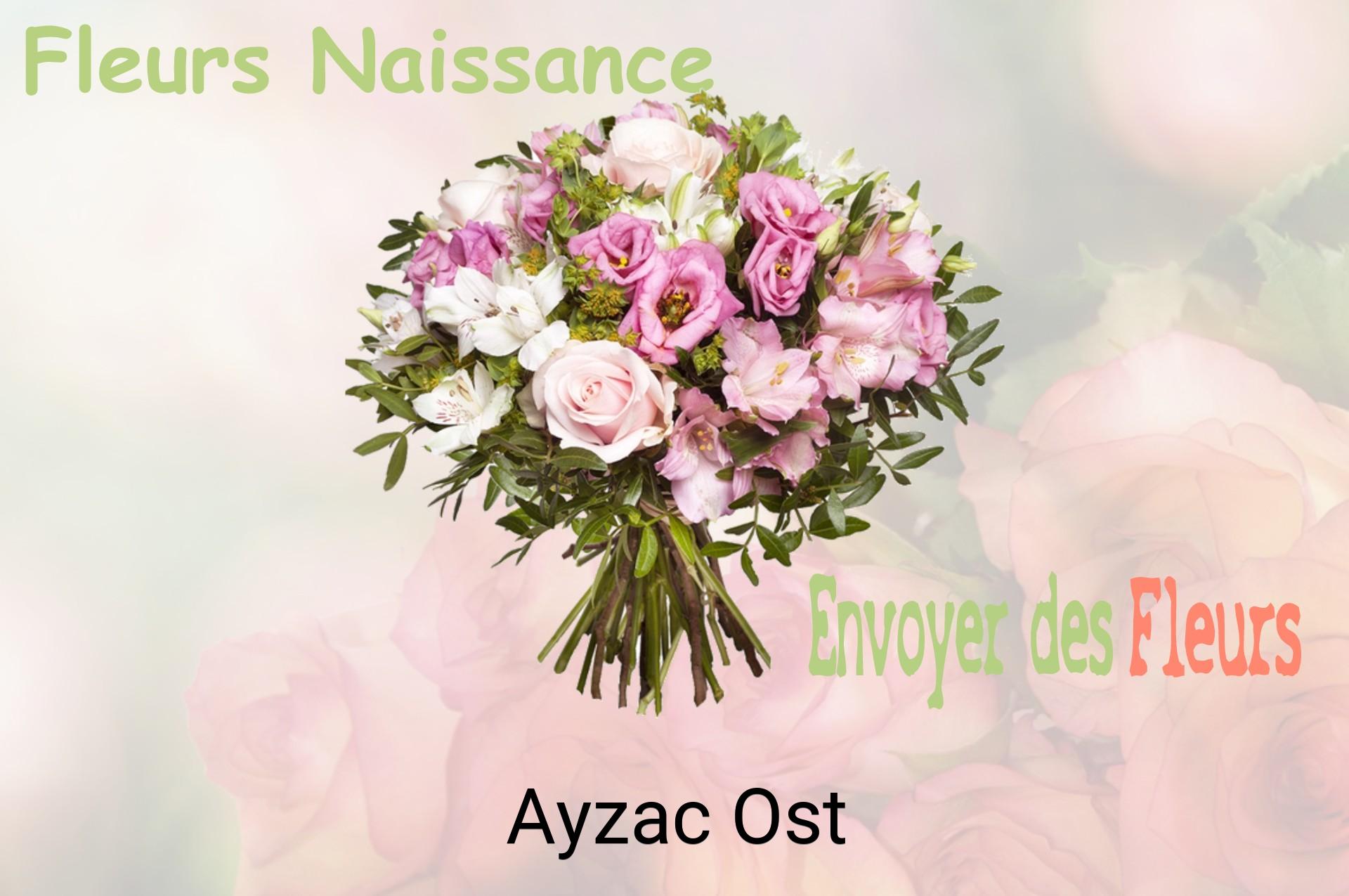 Bouquet de fleurs de naissance livré à Ayzac-Ost