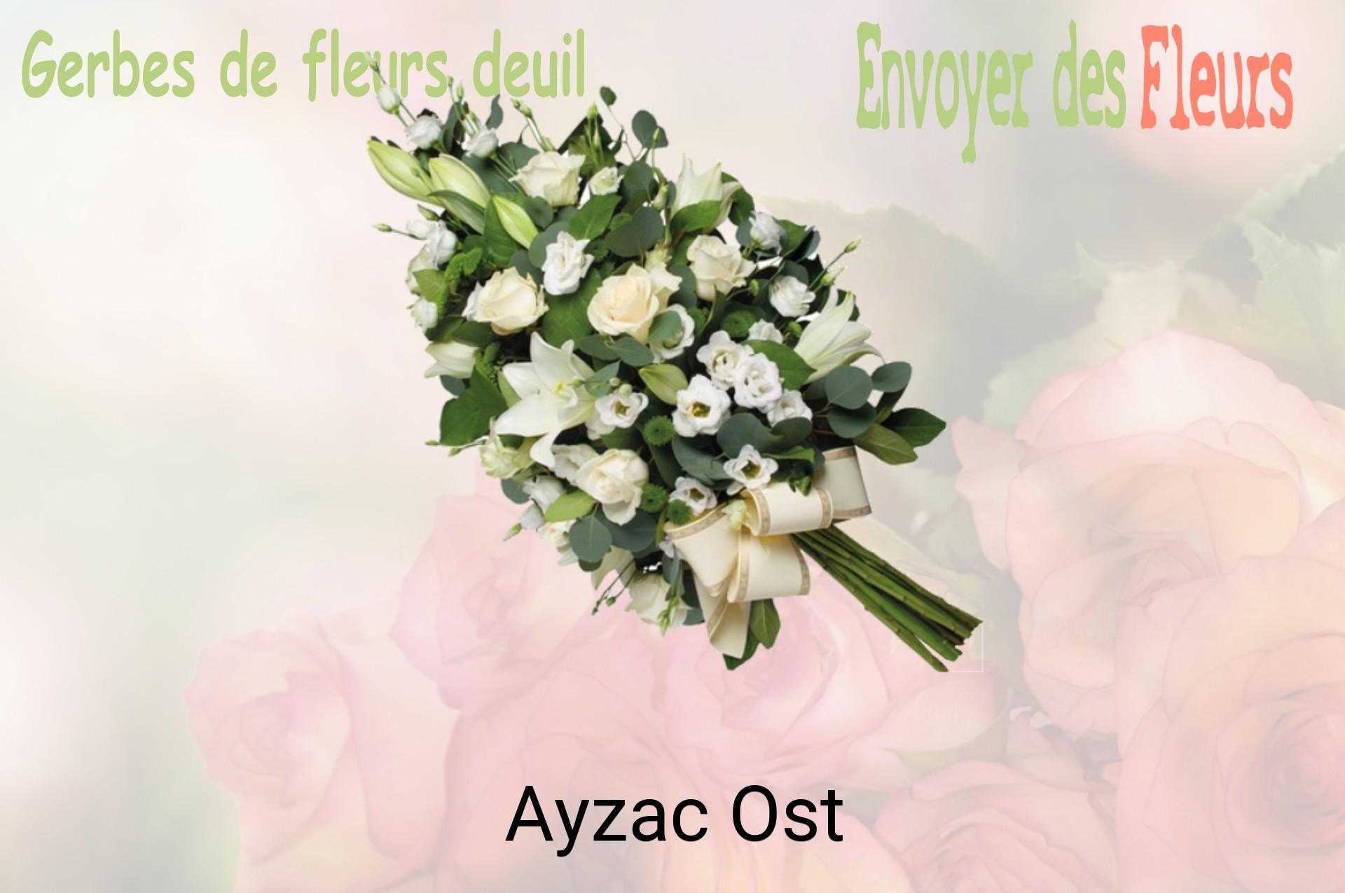 Gerbe de fleurs de deuil livrée à Ayzac-Ost